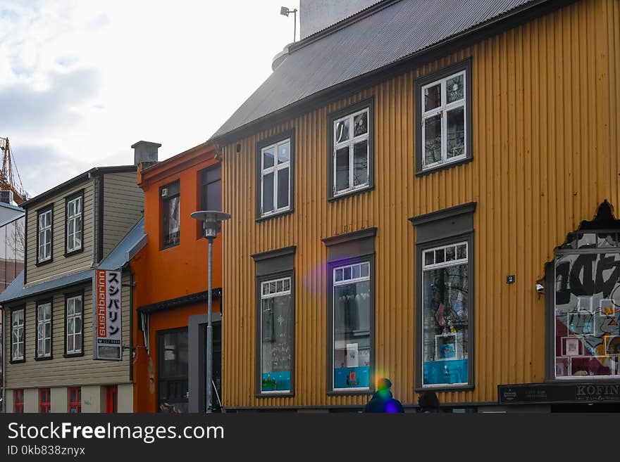 Brown and Orange Buildings