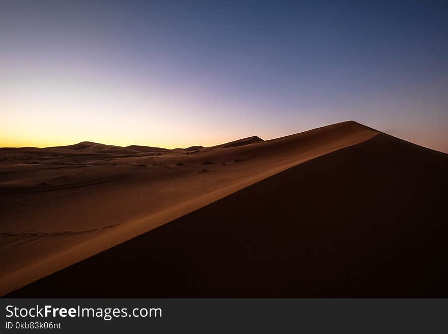 Desert Sand during Golden Hour