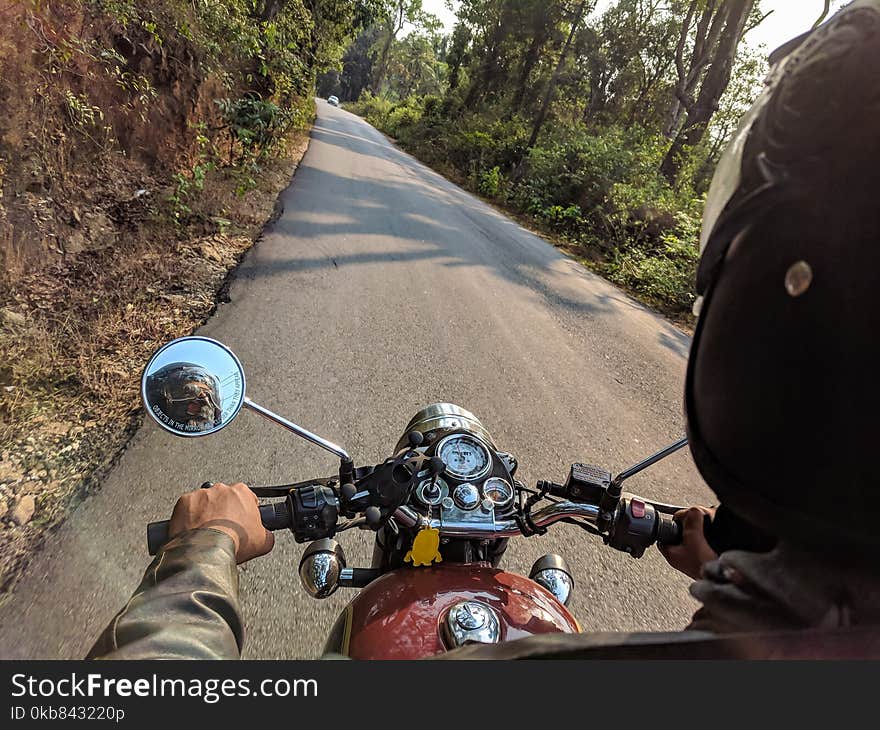 Man Riding Motorcycle