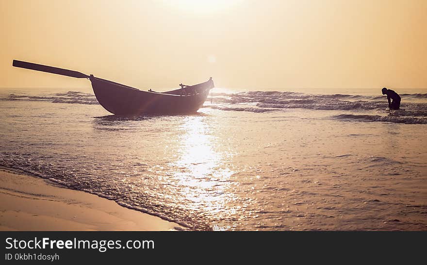 Sunrise at the seabeach of east cost India.