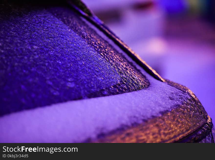 Car covered in ice during freezing rain phenomenon. Car covered in ice during freezing rain phenomenon