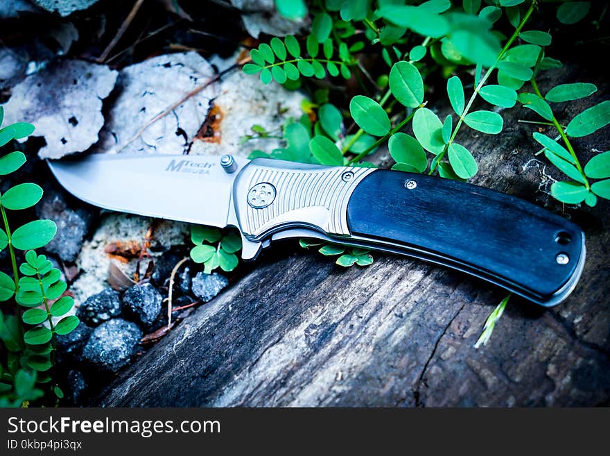 Photography of Knife Near Leaves