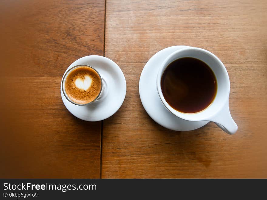 White Ceramic Mug With Coffee