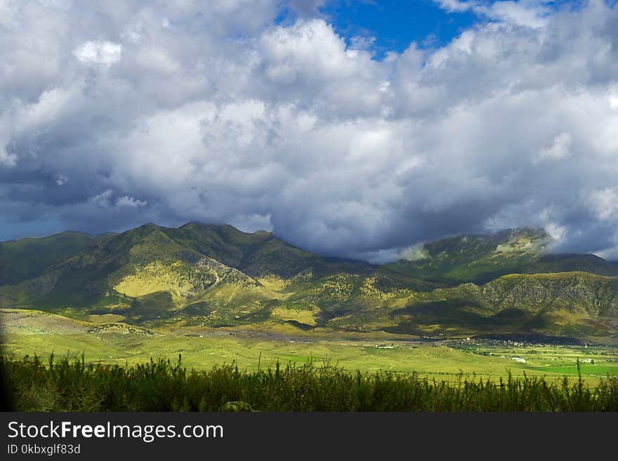 Highland, Grassland, Sky, Mount Scenery