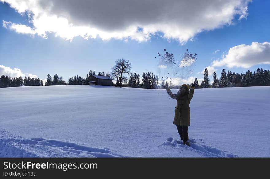 Sky, Snow, Winter, Cloud