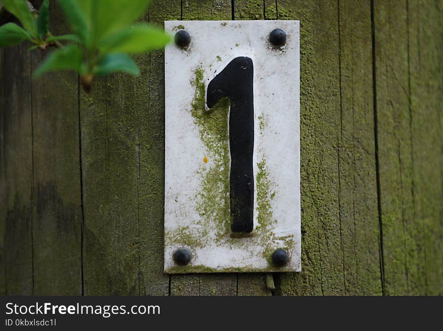 Number, House Numbering, Grass, Metal