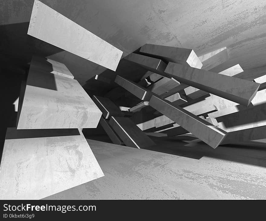 Abstract geometric concrete architecture background