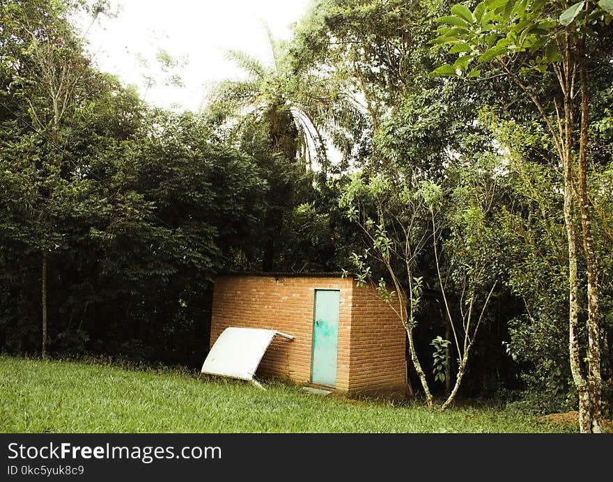 Brown Concrete Storage Room