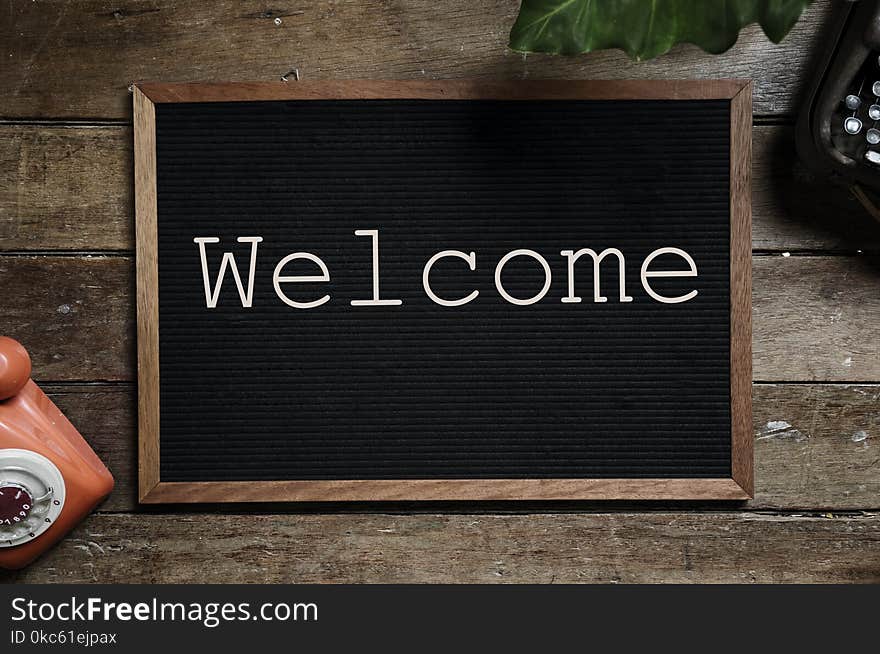 Brown And Black Welcome Bulletin Board