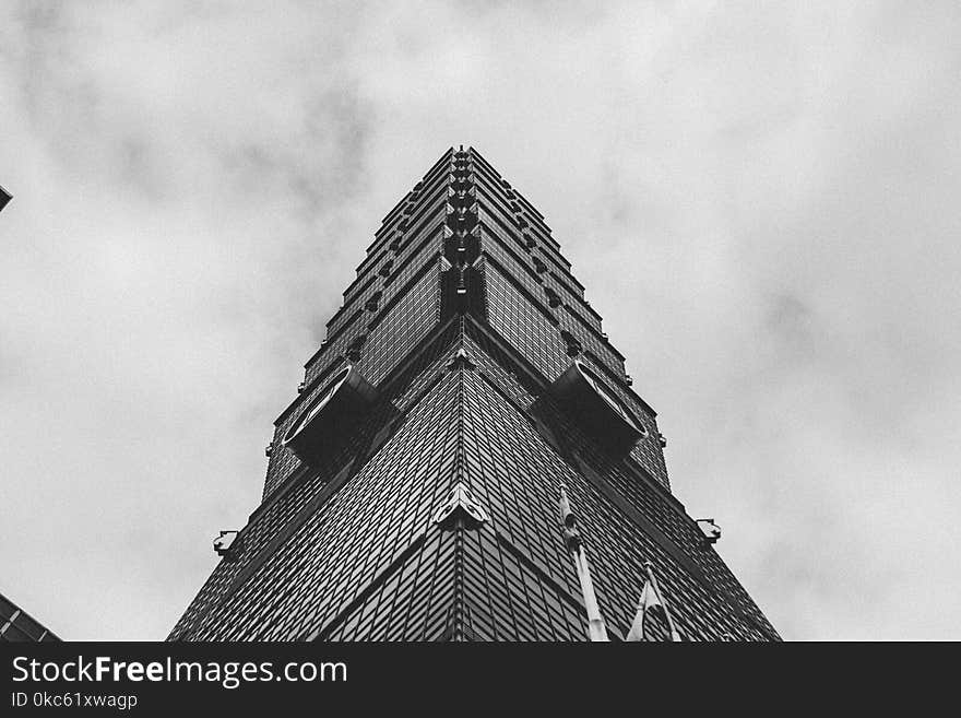 Low Angle Photo of Gray Curtain Wall Building