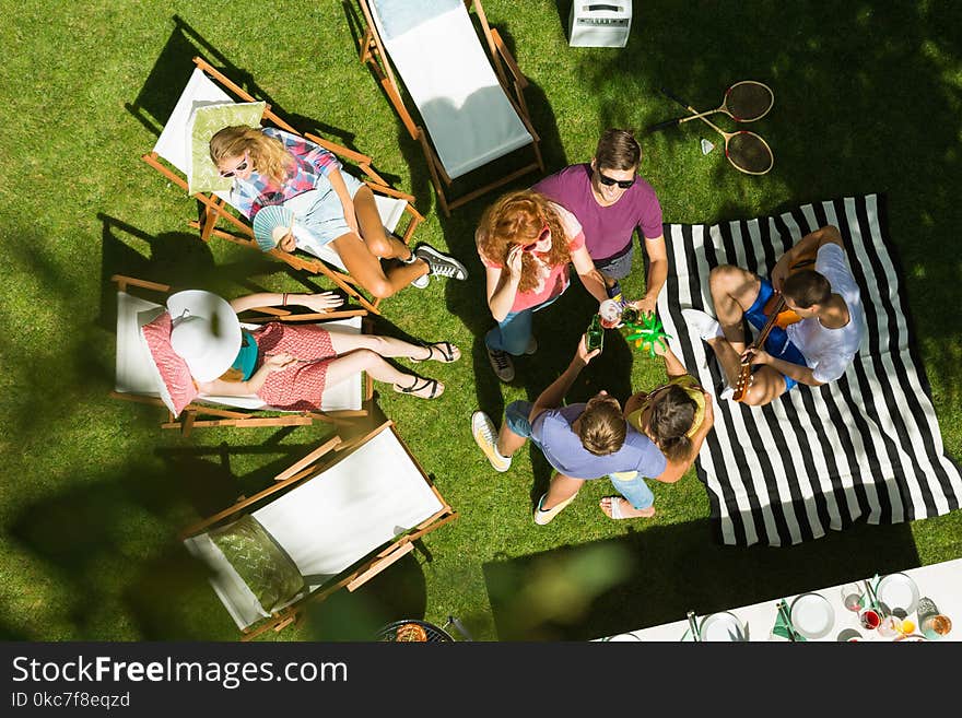 Summertime party in the countryside