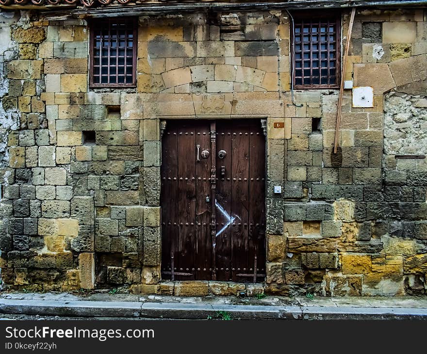 Wall, Door, Window, Building