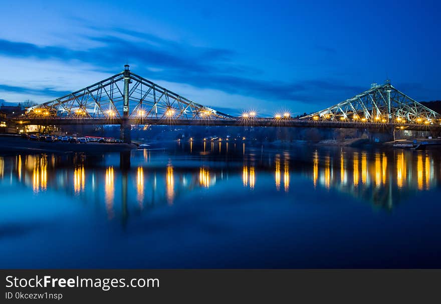 Bridge, Reflection, Landmark, Sky