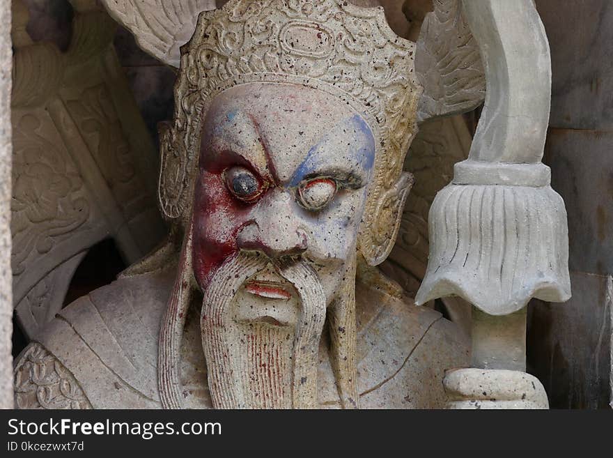 Sculpture, Head, Stone Carving, Carving