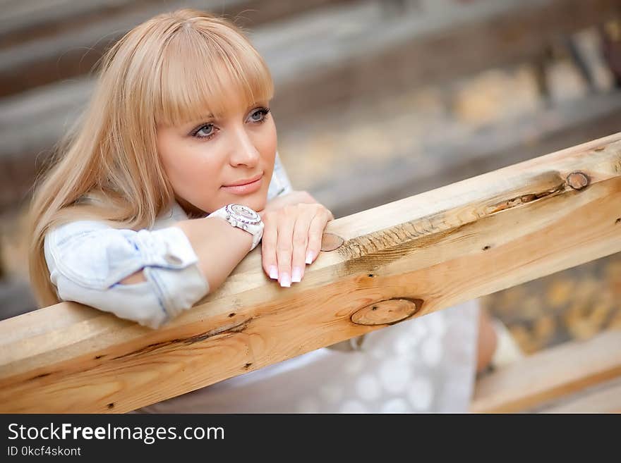 Human Hair Color, Blond, Girl, Wood