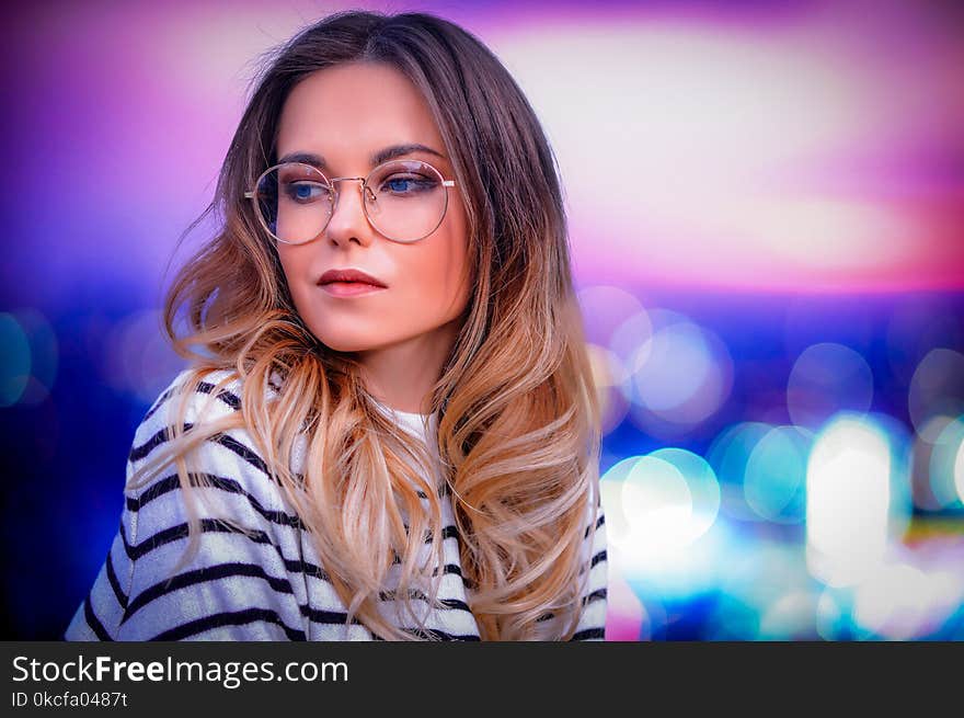 Beauty, Glasses, Girl, Vision Care