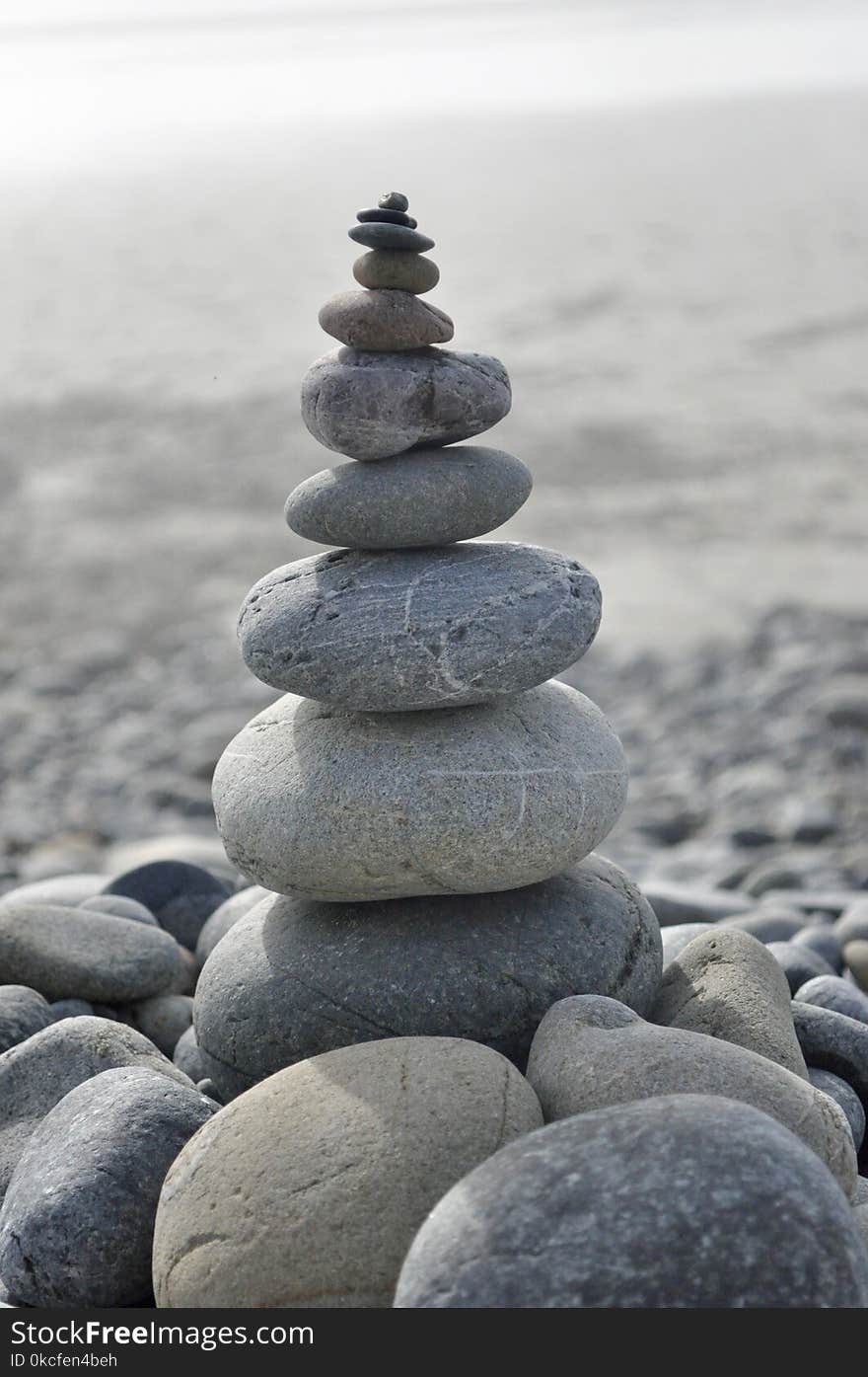 Rock, Pebble, Material, Water