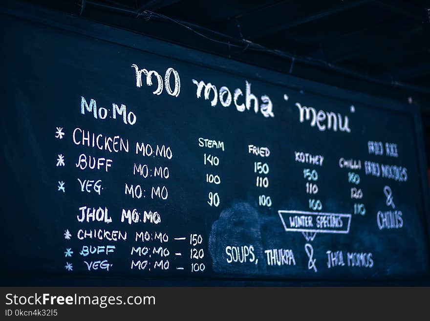 Photo of Blackboard Menu