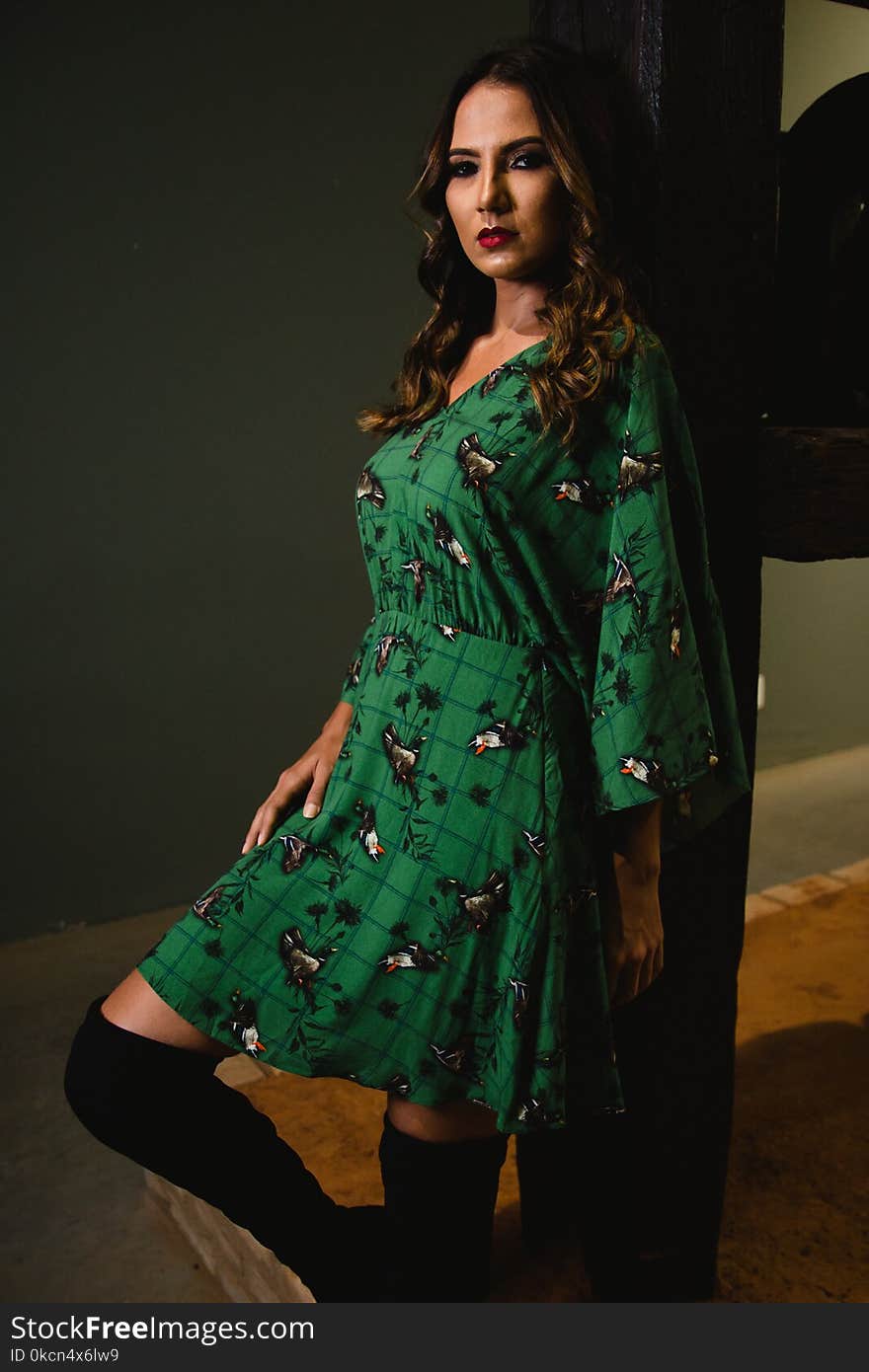 Photography of a Woman Wearing Green Dress