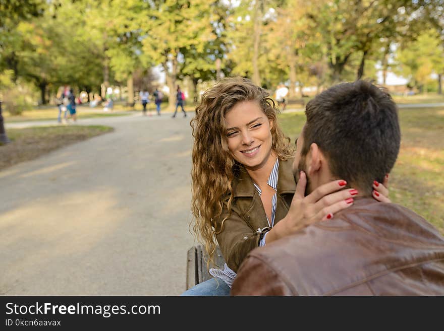 Woman In Brown Jacket