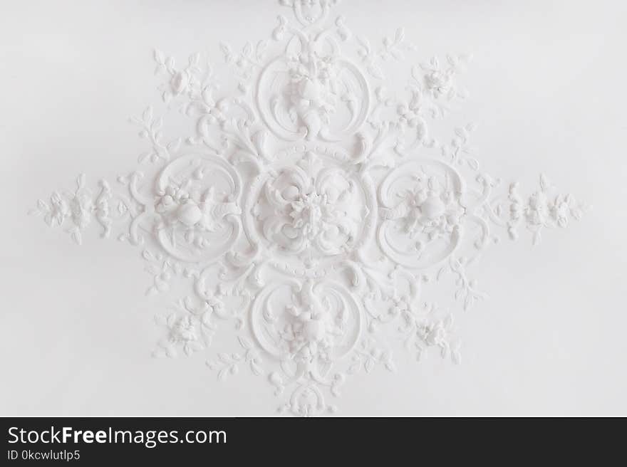 White, Wallpaper, Lace, Pattern