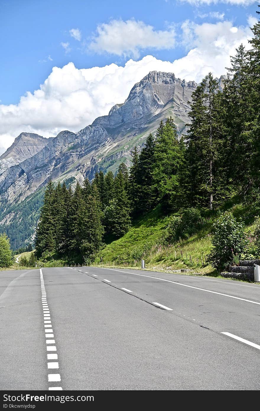 Road, Mountainous Landforms, Mountain Range, Mountain Pass