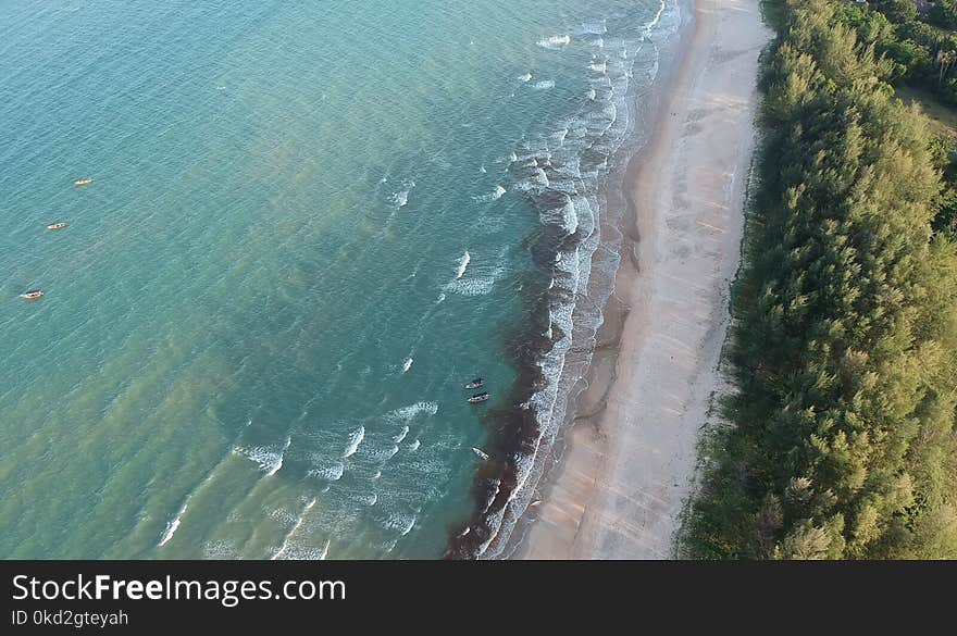 Aerial Photography of Beach