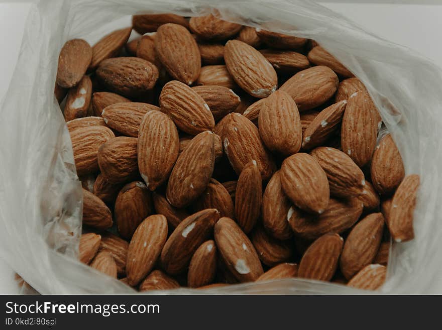 Close-Up Photography of Almond Nuts