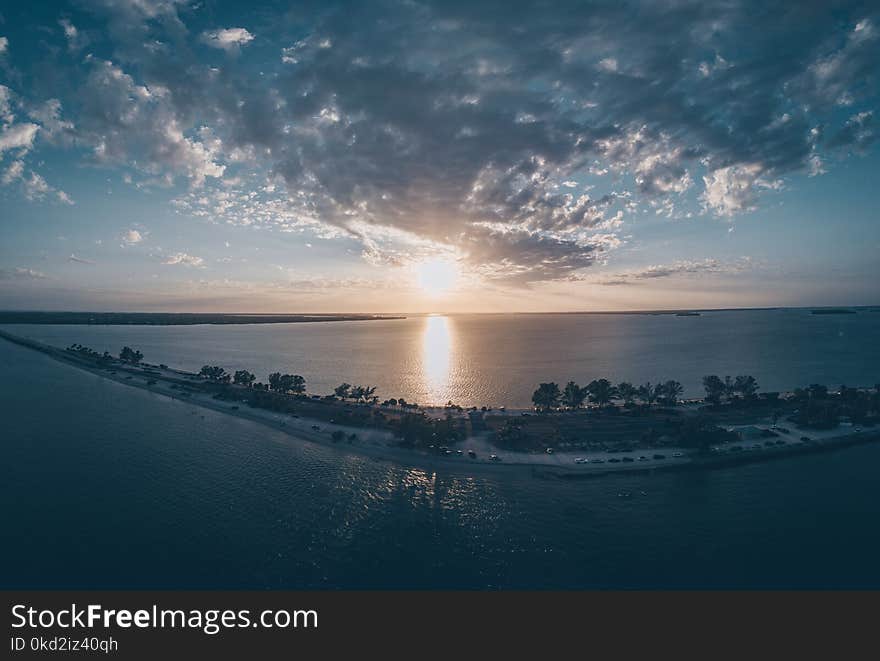 Scenic View of the Ocean during Sunrise