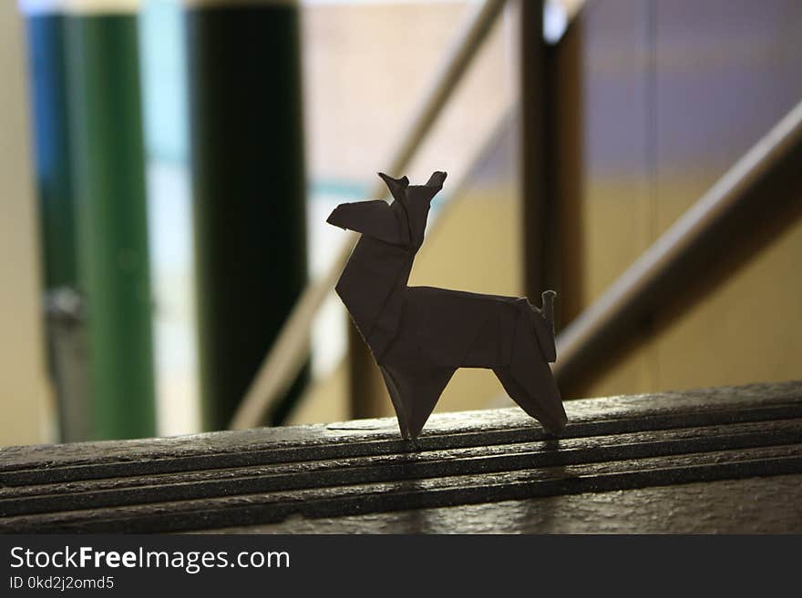 White 4-legged Animal Paper Origami