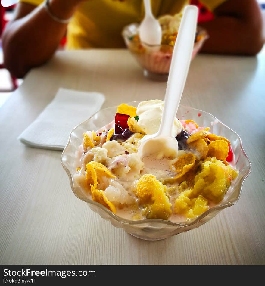 HALO-HALO on a hot summer day after a hard day work. HALO-HALO on a hot summer day after a hard day work