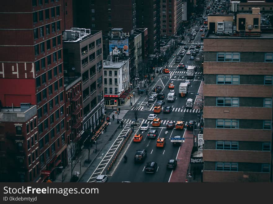 Cars on Street of City during Daytimne