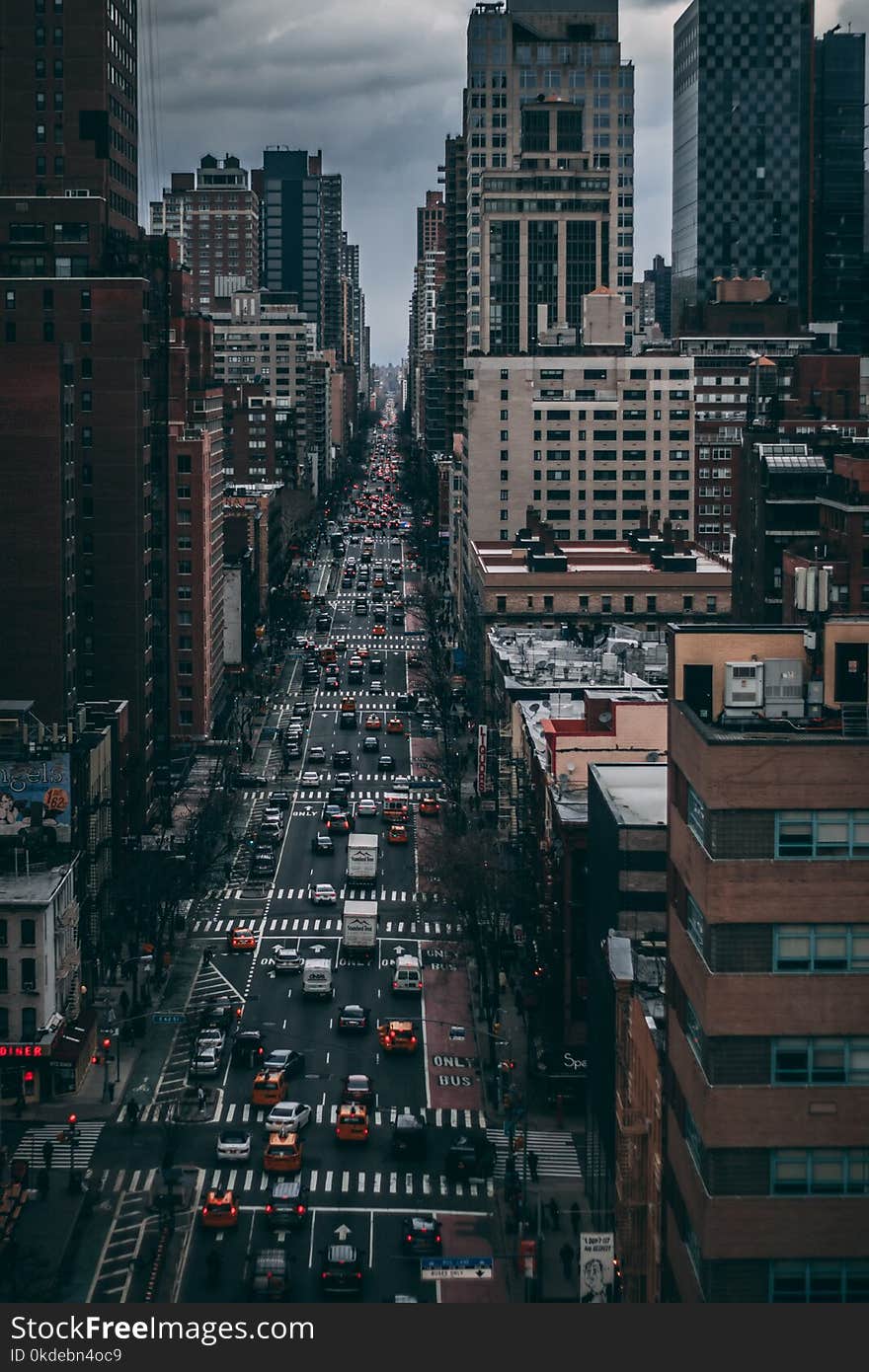 High Angle Photography of City Buildings