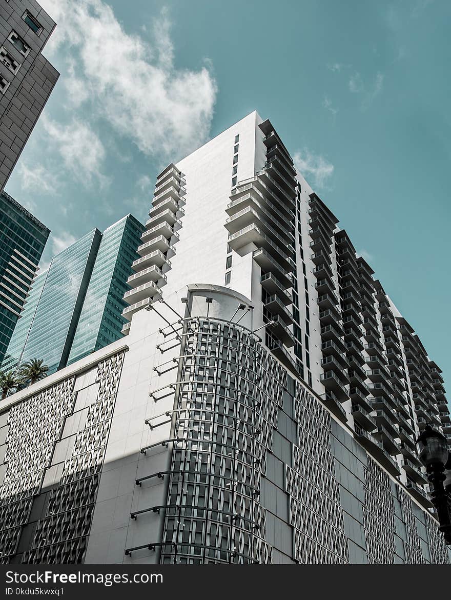 Worm&#x27;s Eye View of Building