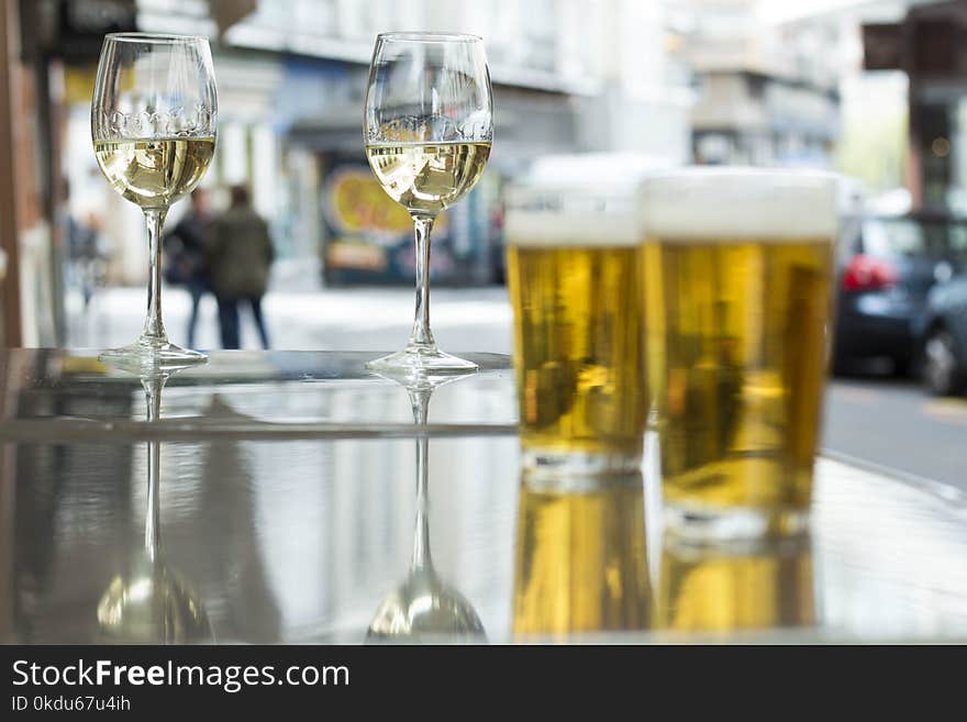 Shallow Focus Photography of Two Wine Glasses