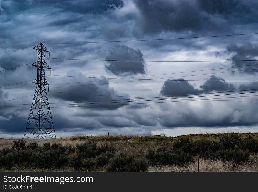 View of Electric Post