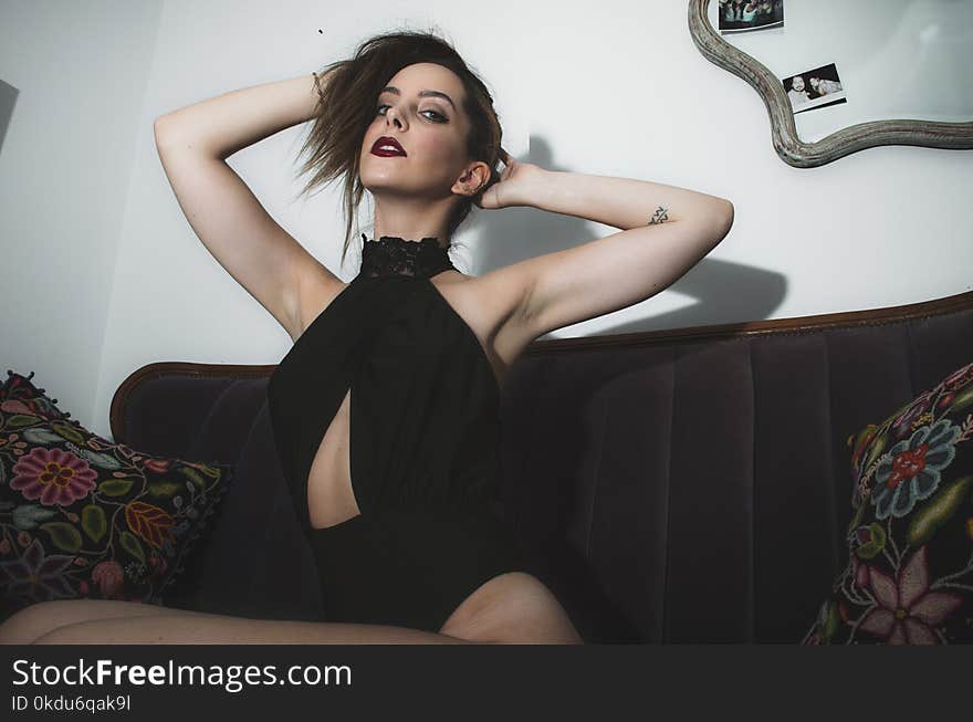 Photo of Woman Posing on Couch