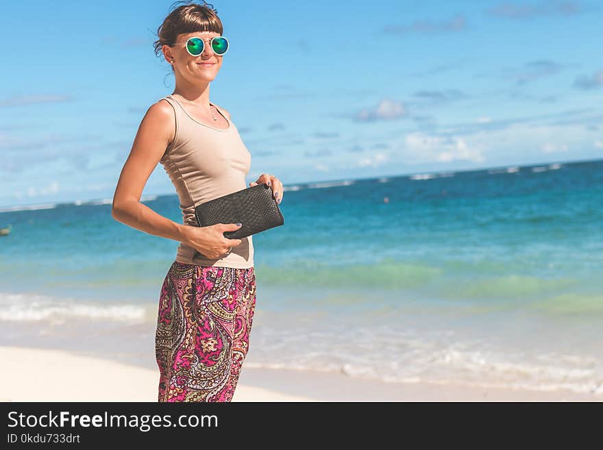 photography of a Woman On Beach