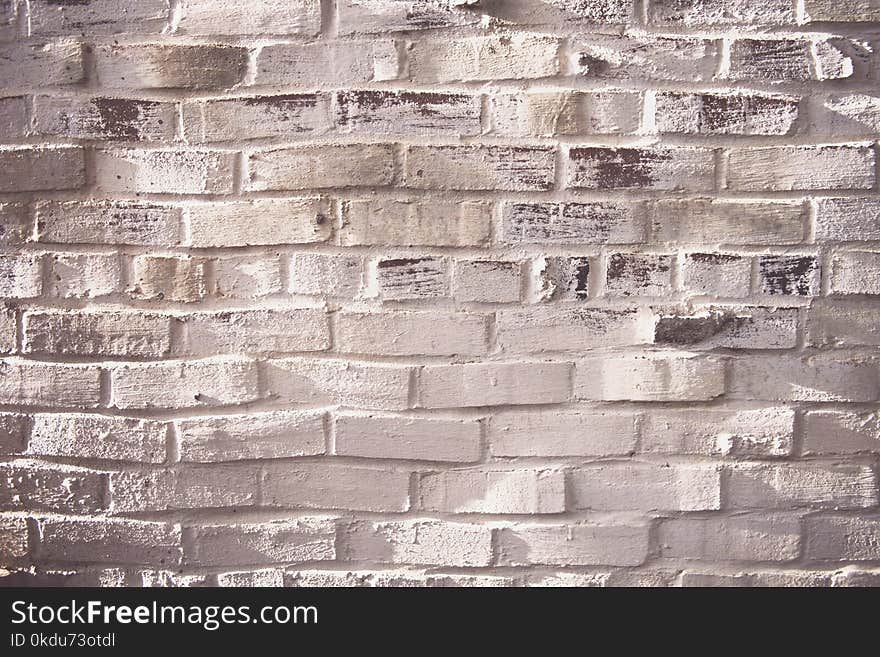 Photography of White Brick Wall