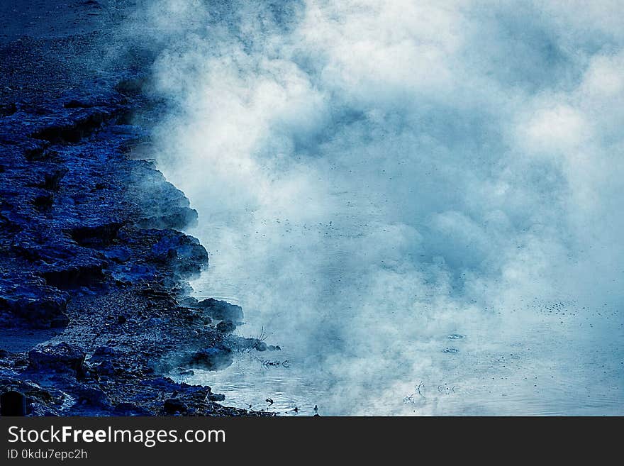 White and Blue Clouds