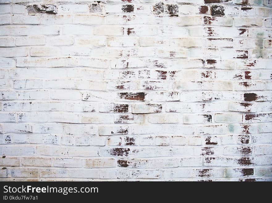 Photography of White Brick Wall