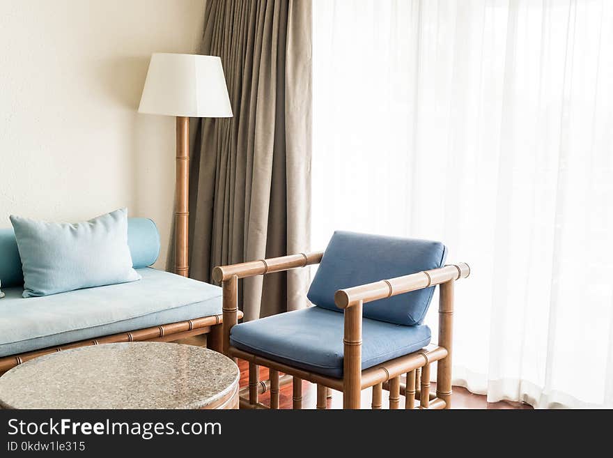 Empty Sofa In Living Room Interior