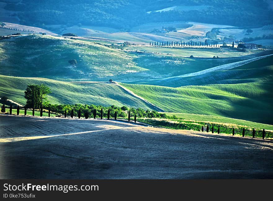 Landscape view of Val d Orcia, Tuscany, Italy