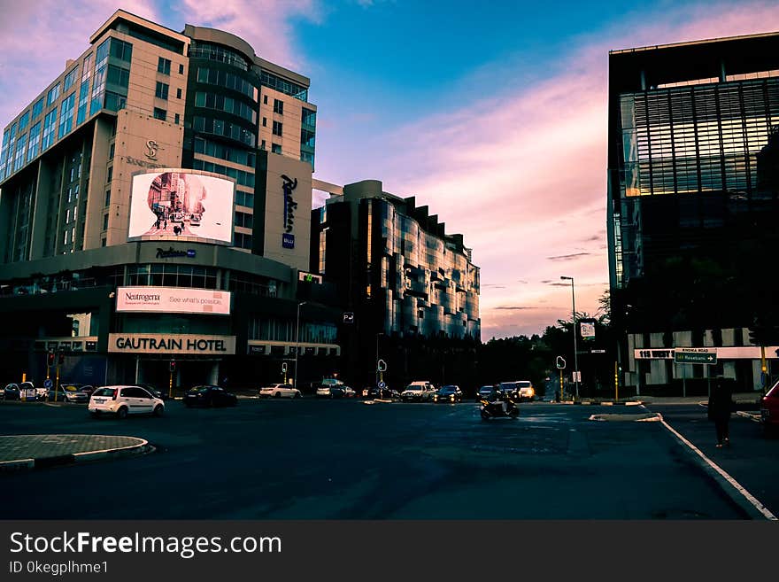 Photo of City During Dusk