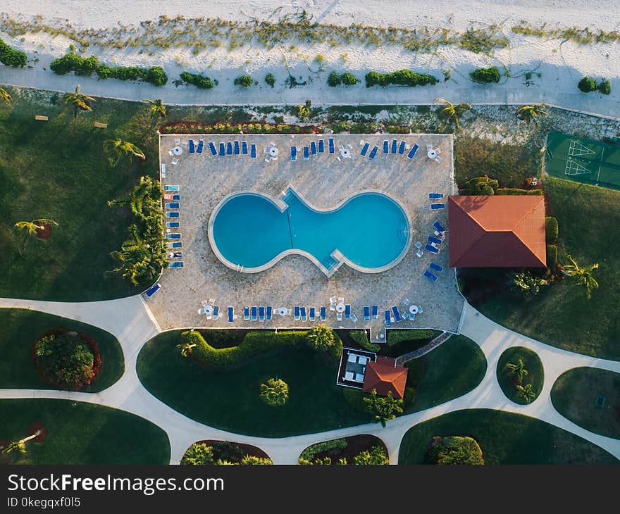 Aerial Photo of Swimming Pool