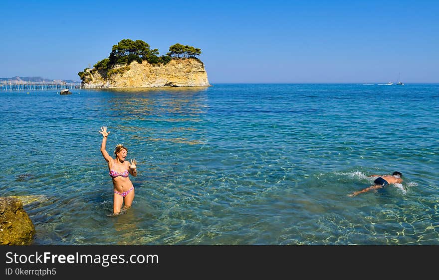 Dancing Girl In The Sea.