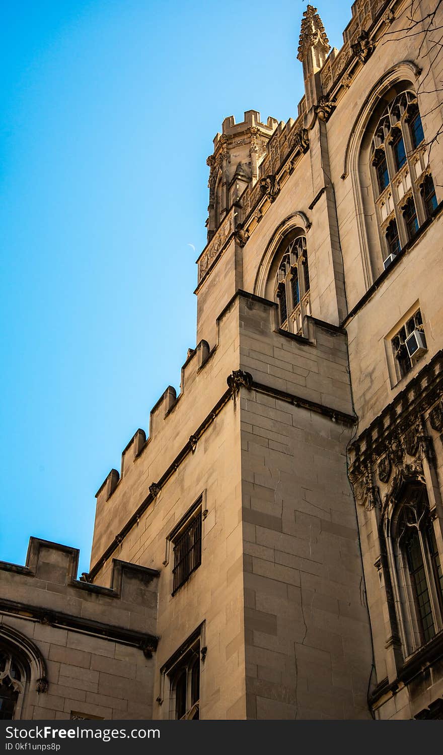 Low Angle Photography of White Concrete Castle