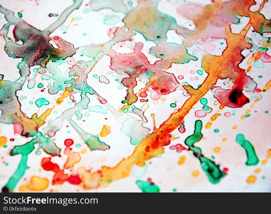 Watercolor deacaying abstract colorful background, abstract colorful texture