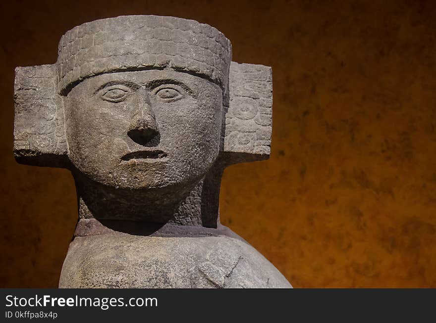 Ancient Chac Mool of the mayan people of Mexico