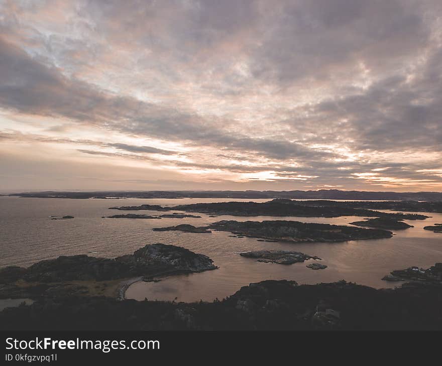 Islands Under Blue and White Sky